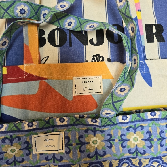 8 Sezane totes including DC, momoni, and G Kero - Picture 2 of 3